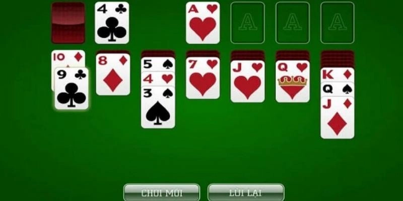 Game bài solitaire có tính năng tái chơi tiện lợi kích thích